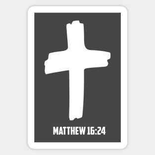 Matthew 16:24 Tak Up Your Cross and Follow Me Sticker